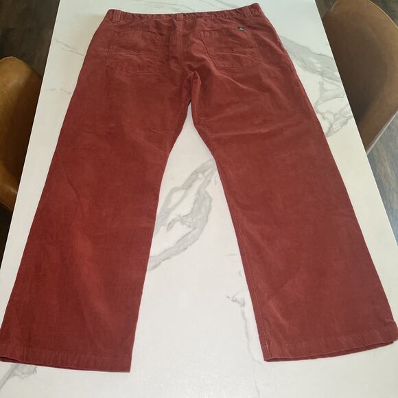 Prana Corduroy Pants Mens 38x32 (37x29) Rust Straight Leg Stretch Outdoors EUC - Picture 11 of 13